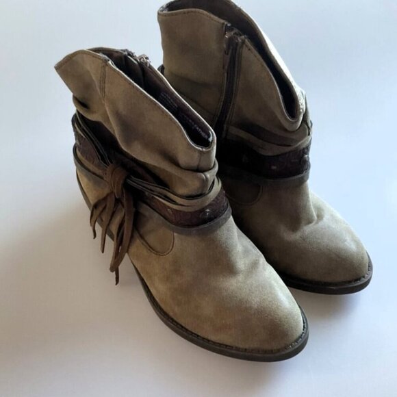 WESTERN POP JACKSON COWGIRL ANKLE BOOTS YOUTH 5M - Picture 2 of 11